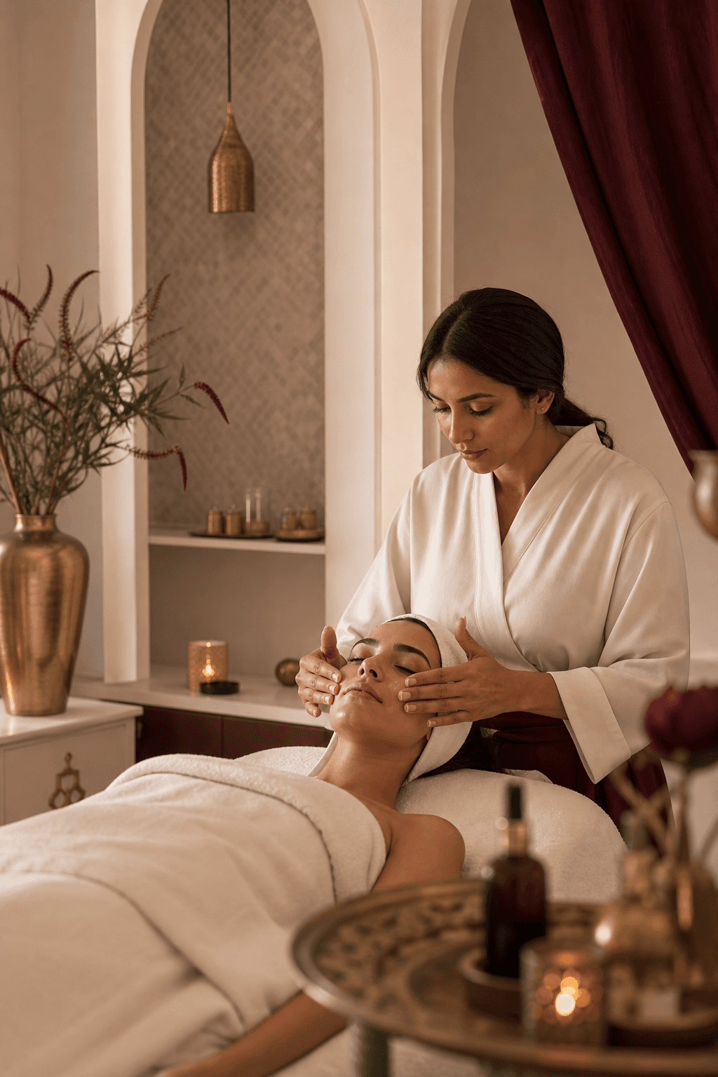 Soin visage premium chez Éclat Clinic Marrakech